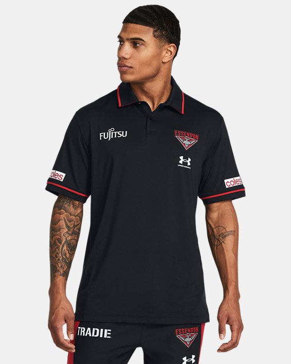 Men's UA EFC AFL Polo in Black image number 0